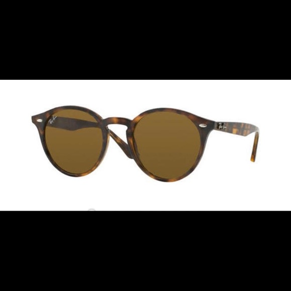 Ray Ban Havana 51mm round tortoise sunglasses main image 6
